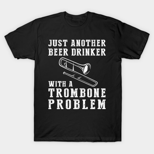 Slide & Sip: A Hilarious Tee for Trombone Beer Enthusiasts! T-Shirt by MKGift